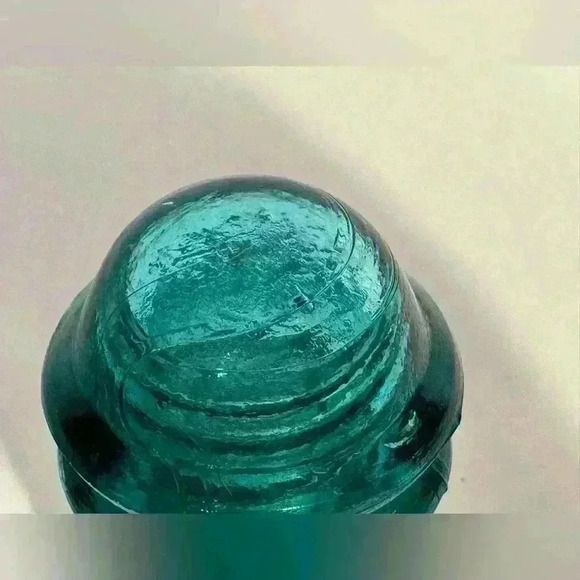 Hemingray No 12 Vintage Glass Electrical Insulator Green/Blue Patent May 2 1892 - Picture 6 of 6